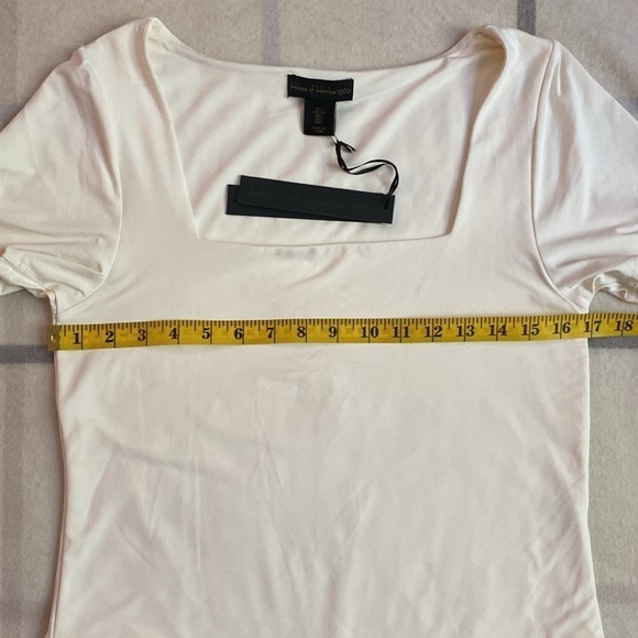 House of Harlow 1960 Short Sleeve Bodysuit With Square Neckline. Size Large - Picture 5 of 11